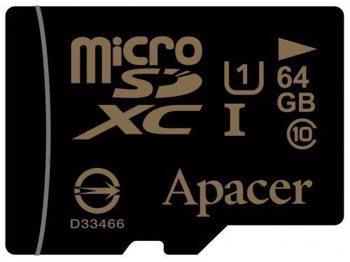 Card microSDXC UHS-I 64GB Clasa 10 cu adaptor SD Apacer