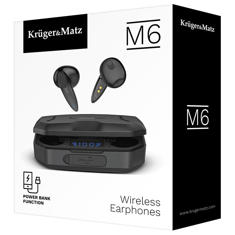 Casti bluetooth 5.1 M6 Kruger&Matz KMPM6-B