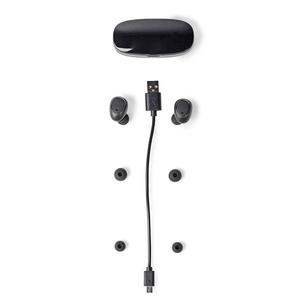 Casti bluetooth In-Ear cu tehnologie True Wireless Stereo si reincarcare in carcasa NEDIS