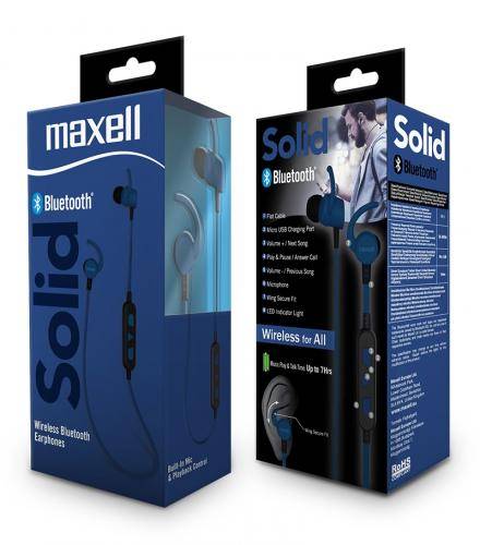 Casti Bluetooth Maxell BT100 STEREO albastru