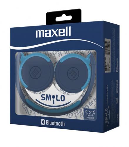 Casti bluetooth Smilo albastre Maxell