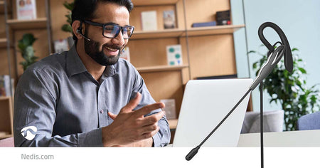 Casti Headset In-Ear USB-A/USB type C 1.8m negru Nedis CHSTUM210BK