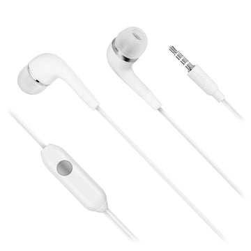 Casti IN-EAR cu microfon Jack 3.5 mm alb Kruger&Matz KMPB4