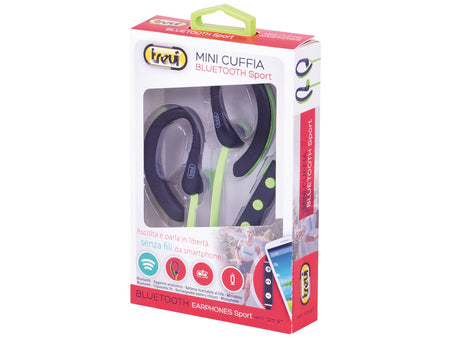 Casti sport Bluetooth cu microfon HMP 1215 BT verde Trevi