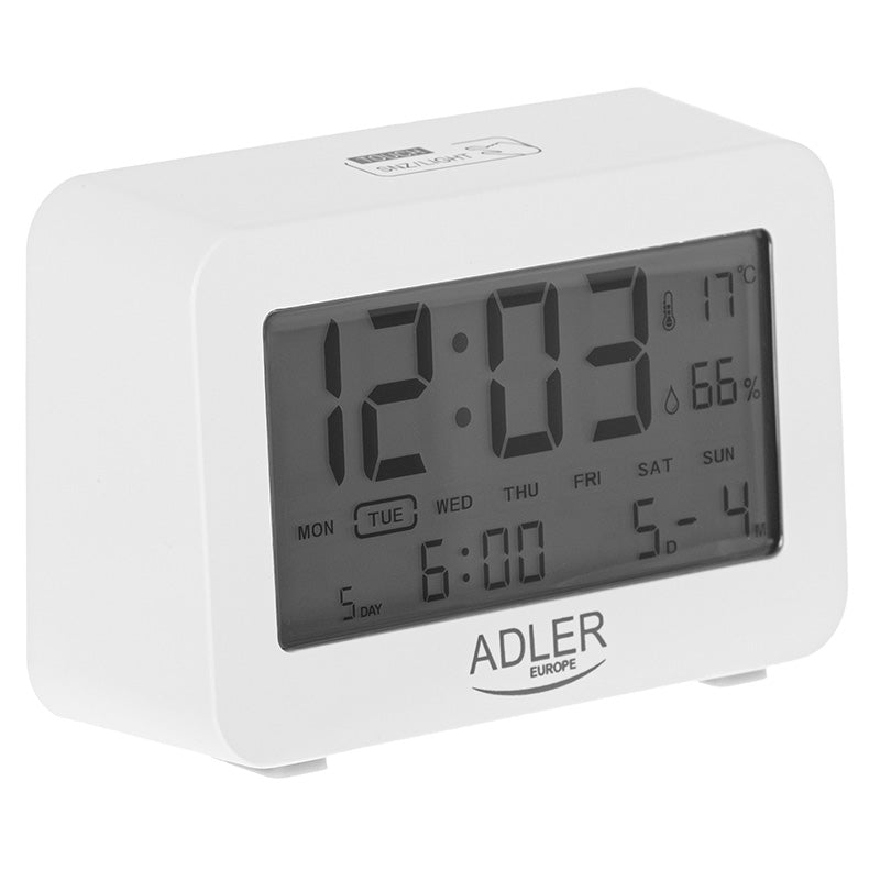 Ceas alarma cu baterii 2x AA R6 ADLER AD1196W