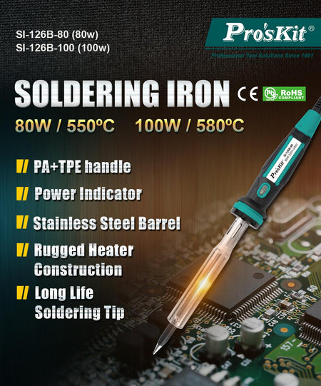 Ciocan de lipit 100W Pro`sKit SI-126B-100