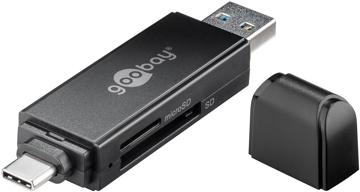 Cititor card reader USB 3.0 si USB TYPE C pentru SDXC SDHC MicroSD si SD Goobay 58261