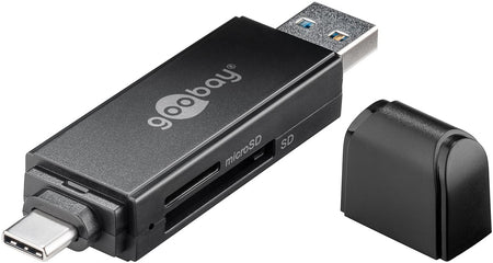 Cititor card reader USB 3.0 si USB TYPE C pentru SDXC SDHC MicroSD si SD Goobay 58261