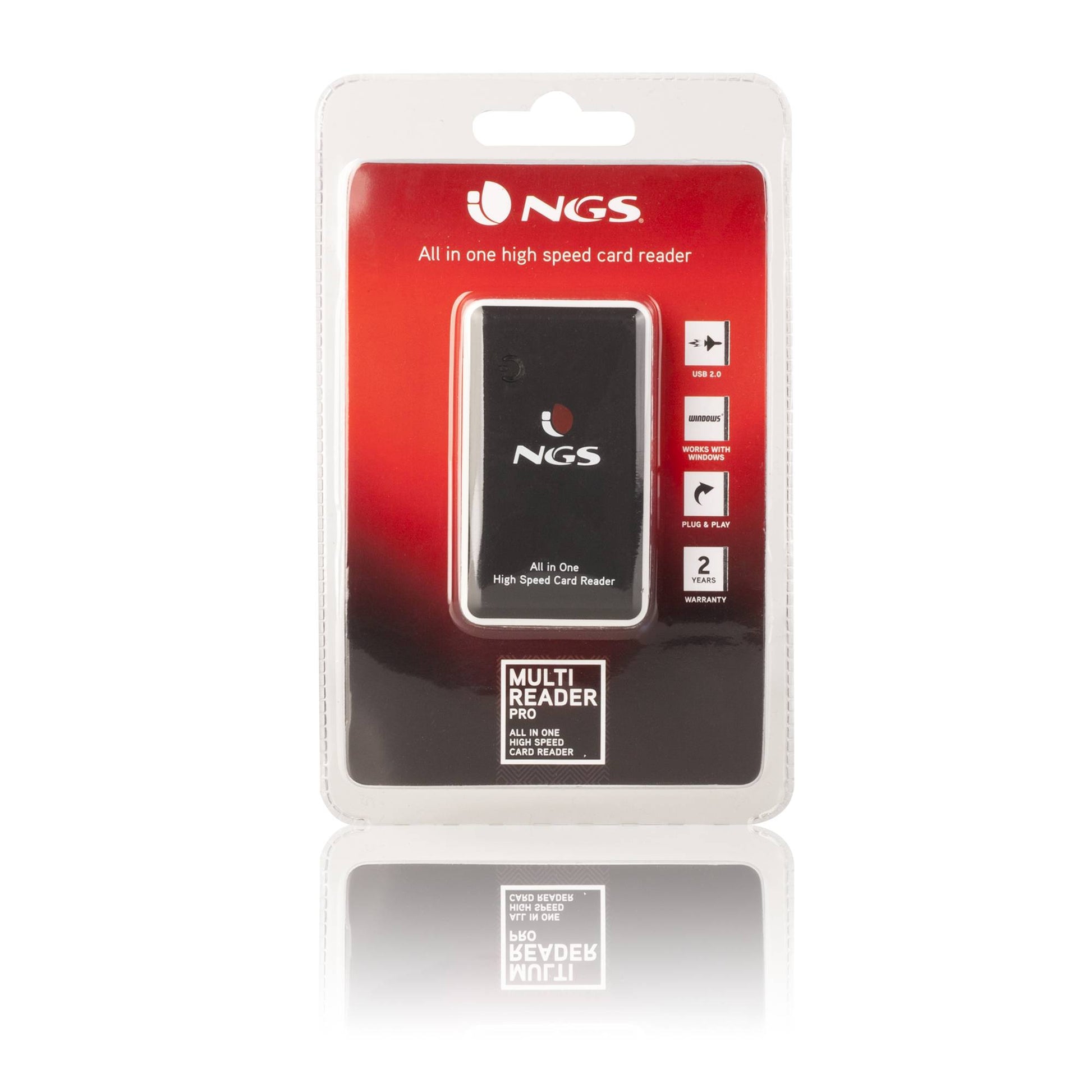 Cititor de card all in 1 USB 2.0 negru NGS