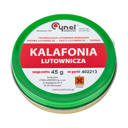 Colofoniu 45gr curata suprafetele ce urmeaza a fi lipite Cynel