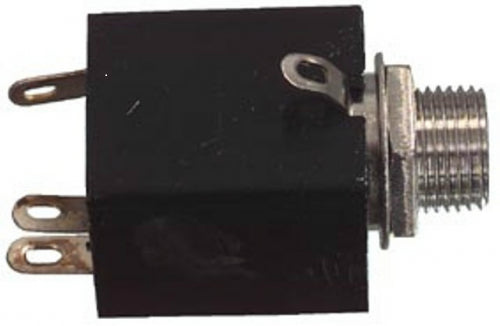 Conector alimentare 6.3 mm sasiu stereo Lumberg