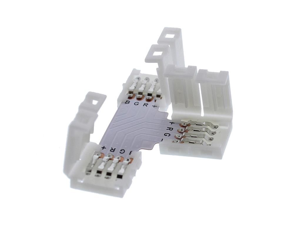 Conector banda LED RGB PCB forma T 1buc Well