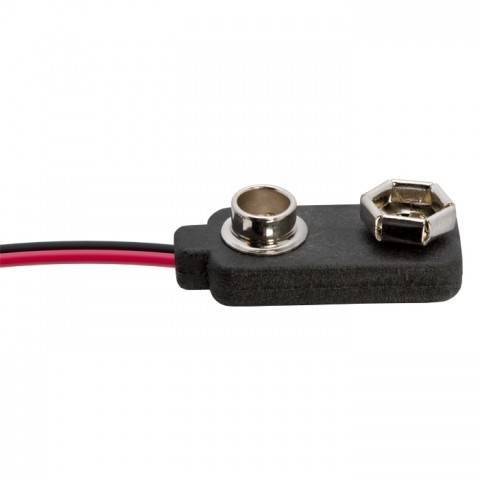 Conector baterie 9V ranforsat pe fir 15cm