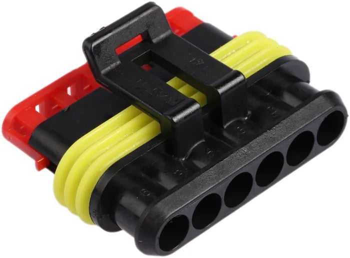 Conector cablu Superseal 1.5 mama mufa 6 pini IP67 TE Connectivity 282090-1