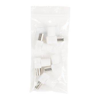 Conector coaxial mama ecranat plastic cotit 90 grade Valueline