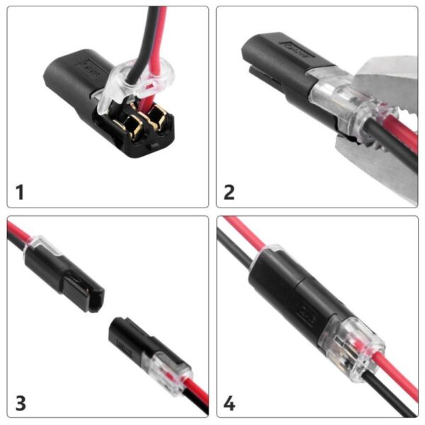 Conector in i pentru doua fire rapid cu blocare