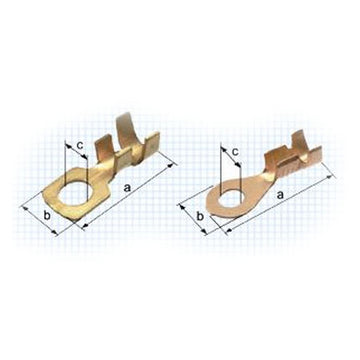 Conector inel M5 20x8.7x5.2 mm pentru fir 0.8-2.5 mm