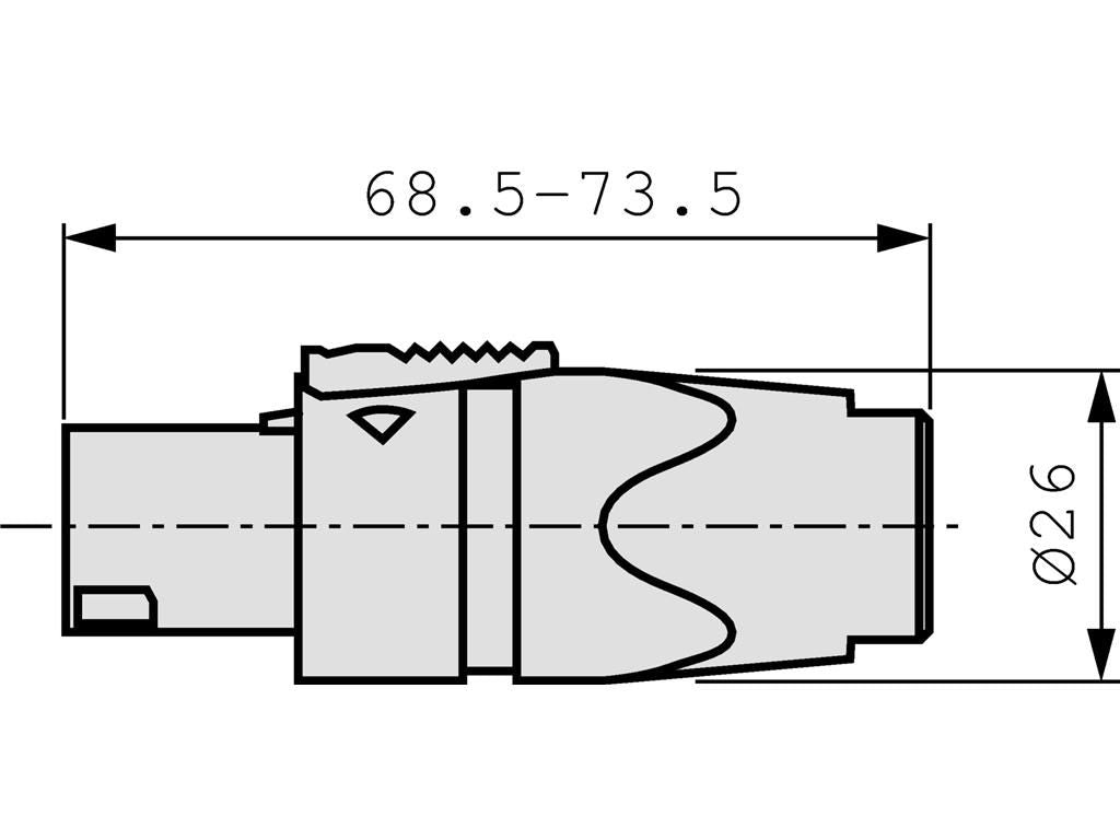 Conector SPEAKON tata pentru cablu difuzor 4 pini 7-14.5mm mama Neutrik NL4FX