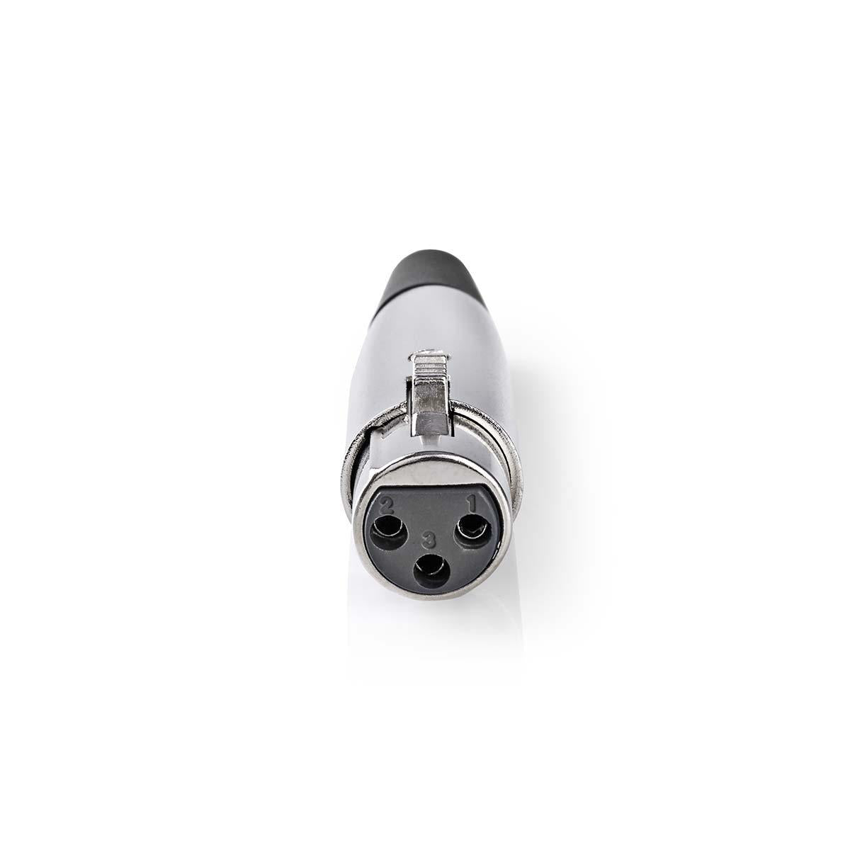 Conector XLR 3 pini mama metal NEDIS