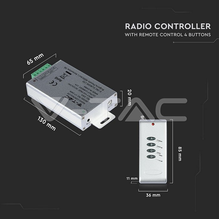 Controller banda LED 12V/24V 144W V-TAC