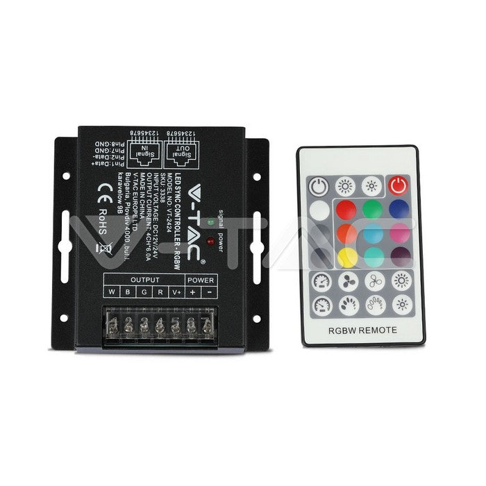 Controller Banda LED cu DIMMER 12V/24V RGB+W 288W V-TAC