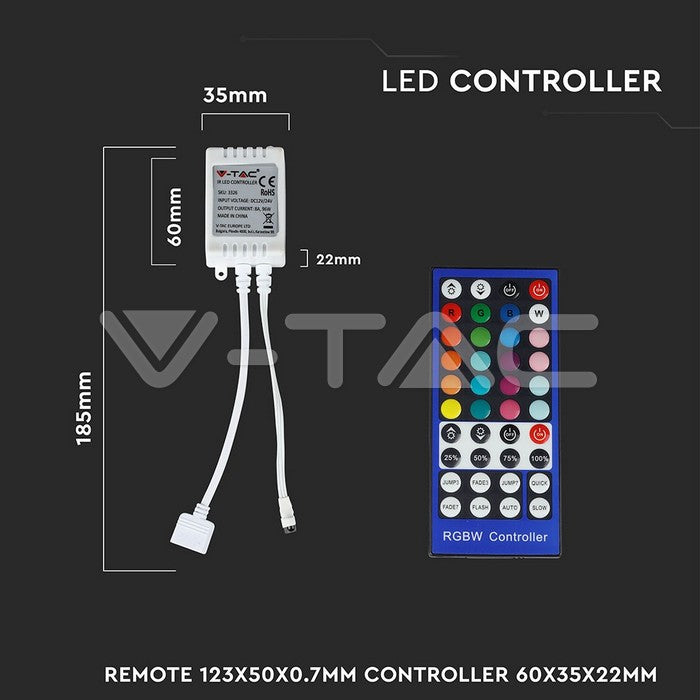 Controller banda LED RGB +White 12V V-TAC SKU-2159