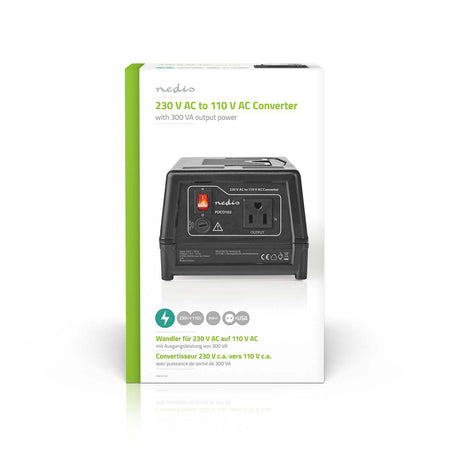 Convertor de tensiune 230V-110V 300W cu iesire USA Nedis