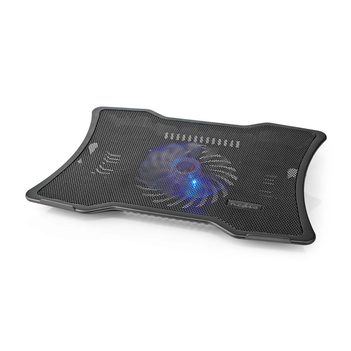 Cooler laptop Nedis 1 ventilator max 17" LED 1x USB negru