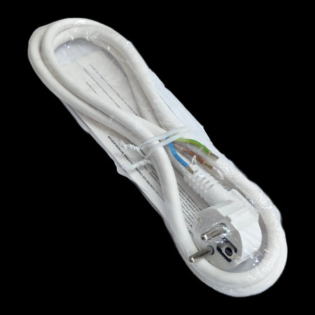 Cordon alimentare Schuko - fire libere 1.5m alb 16A 3500W 3x1.5mm2 cupru 3G1.5 CA15A11 Wconn