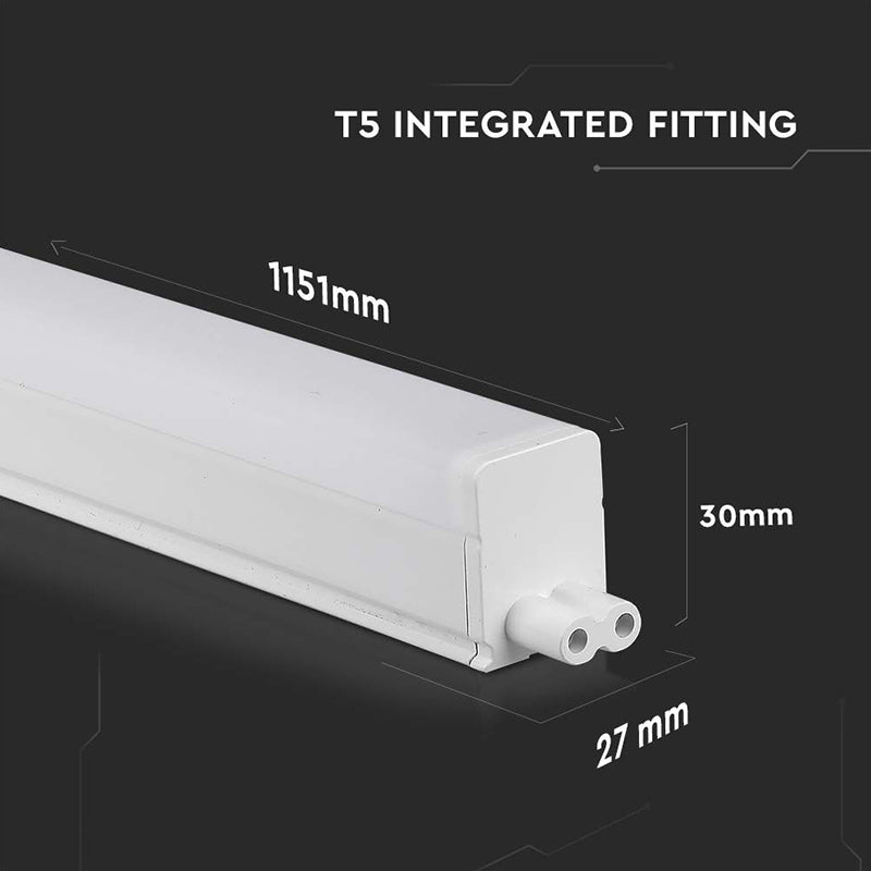 Corp iluminat LED T5 16W 120cm 6400K alb rece CIP SAMSUNG V-tac SKU-21697