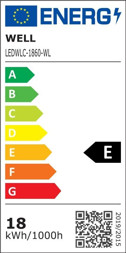 Corp liniar LED Well 230V 18W 1770lm 60cm 6000K alb rece IP65 600mm