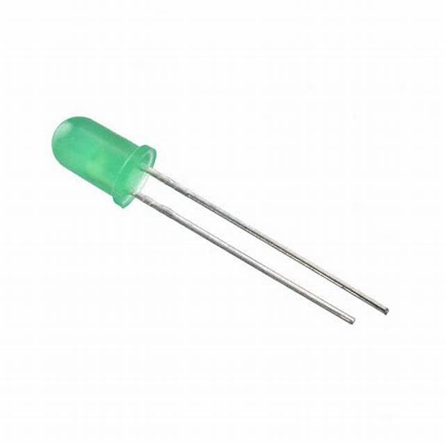 Dioda LED 5mm verde 2.5VDC