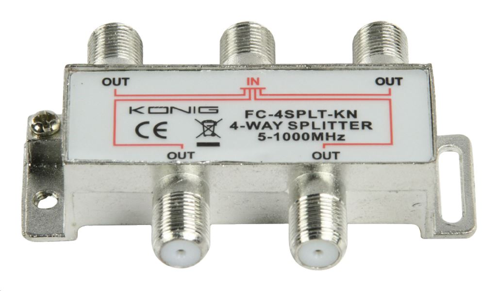 Distribuitor semnal TV 4 cai 862 Mhz Konig