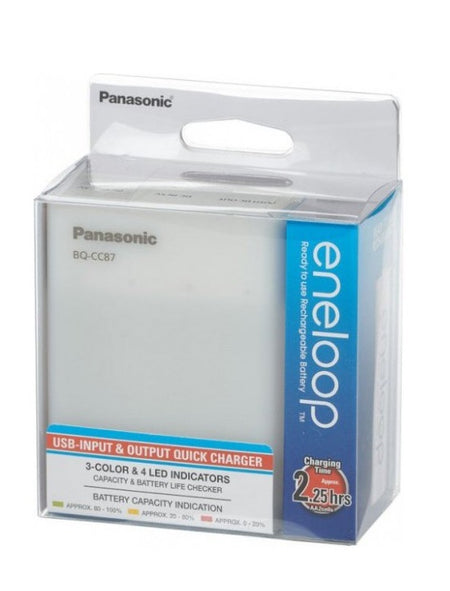 Eneloop Incarcator USB & boster include acumulatori 4x AA(R6) 1900mAh Panasonic K-KJ87MCC40USB