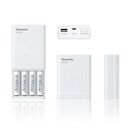 Eneloop Incarcator USB & boster include acumulatori 4x AA(R6) 1900mAh Panasonic K-KJ87MCC40USB