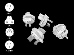 Fisa sub forma de cub 4 prize +2x USB +4 mufe adaptoare ReWirable Allocacoc