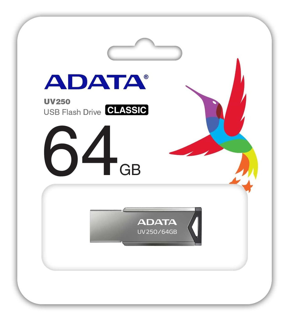 FLASH DRIVE 64GB USB 2.0 UV250 ADATA