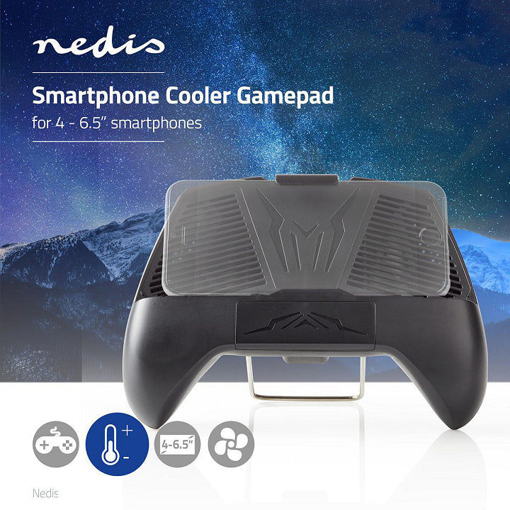 Gamepad pentru smartphone cooler compatibil cu display 4"- 6.3" negru Nedis