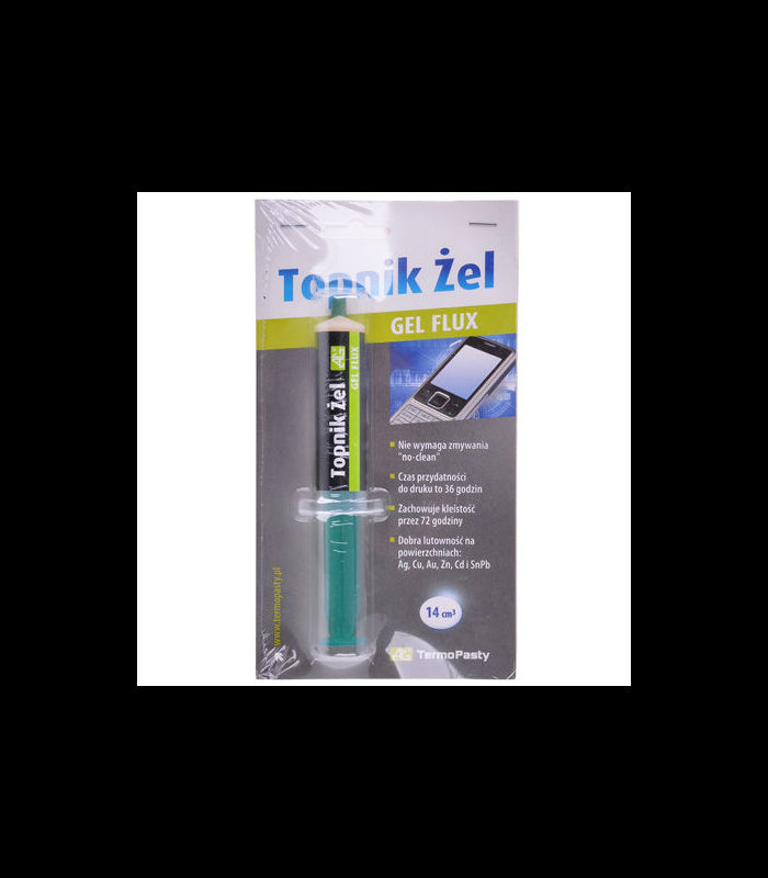 Gel flux 14cm3 pentru suprafete din Ag Cu Au Zn Cd si SnPb AG TermoPasty