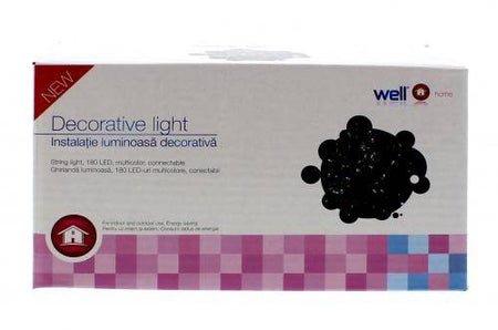 Ghirlanda 180 LED-uri multicolore interconectabila Well