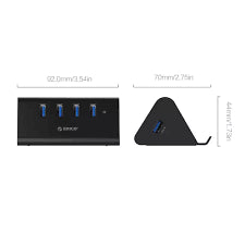 HUB USB 4 port-uri USB 3.0 Orico SHC-U3 V2 negru