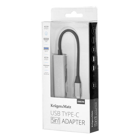 HUB USB Type C - HDMI USB3.0 SD MICROSD +USB Type C KRUGER&MATZ