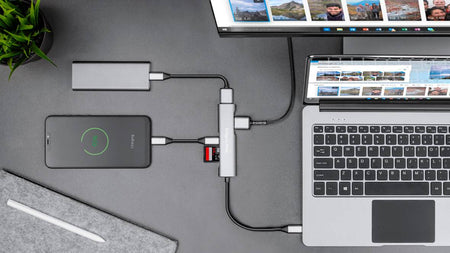 HUB USB Type C - HDMI USB3.0 SD MICROSD +USB Type C KRUGER&MATZ