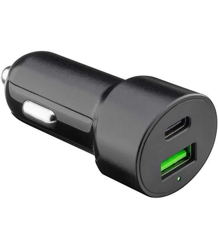 Incarcator 12-24V auto rapid dublu USB si USB type C PD 3A 48W Goobay