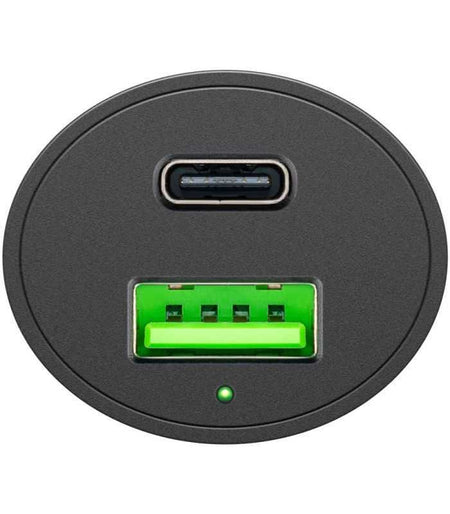 Incarcator 12-24V auto rapid dublu USB si USB type C PD 3A 48W Goobay