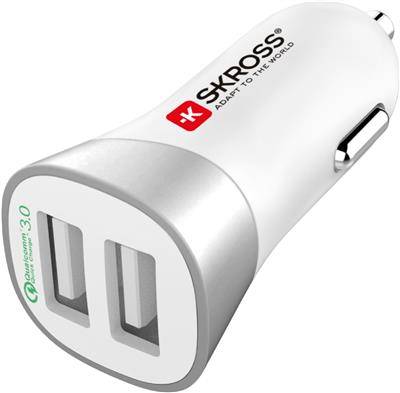 Incarcator auto 12-24V 2x USB Quick Charge 3.0 QC3.0 Skross