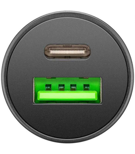 Incarcator auto 12/24V bricheta - DUAL USB A QC3.0/USB TYPE C FAST CHARGER PD 30W 55634 Goobay