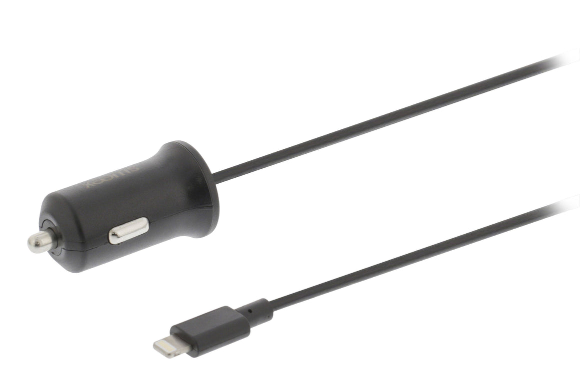 Incarcator auto 2.4A Apple Lightning negru Sweex