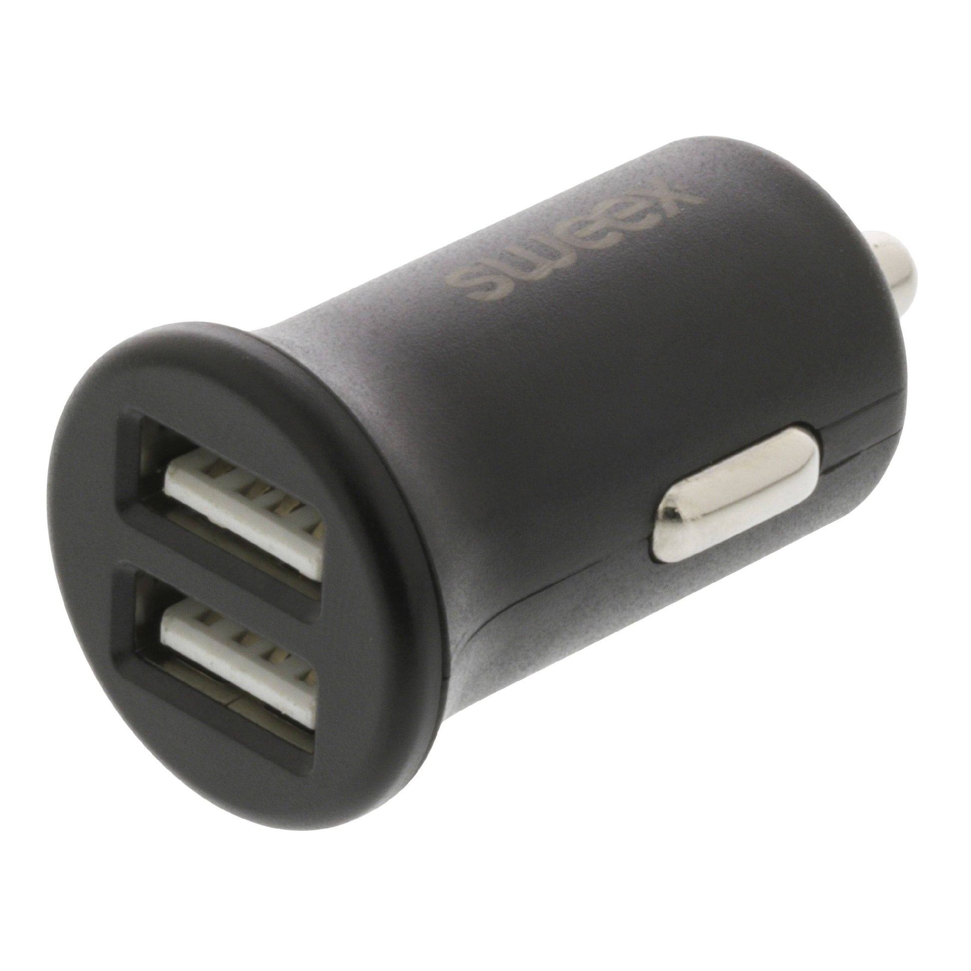 Incarcator auto 2x USB 2.4A negru Sweex