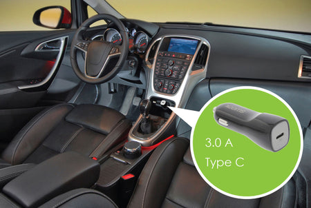 Incarcator auto USB Type C 3A negru Sweex